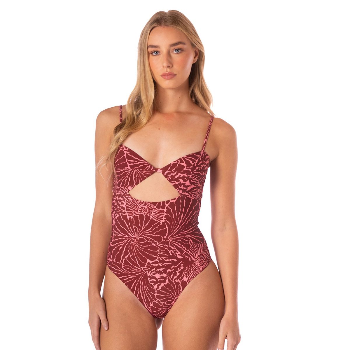 KIBYS - Vestido de baño Enterizo con copa triangular con estampado Kibys