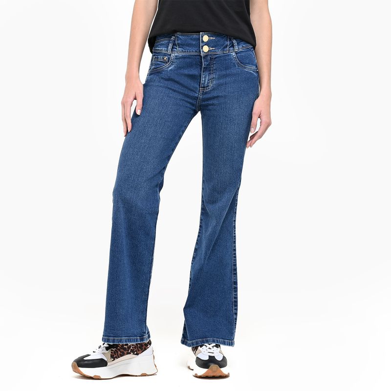 MOSSIMO - Jean Flare Mujer Tiro medio Mossimo
