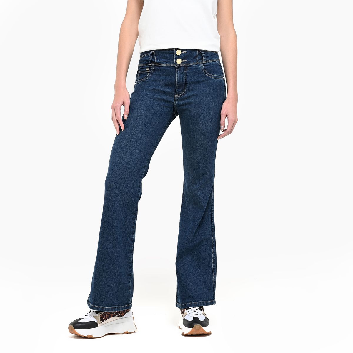 MOSSIMO - Jean Flare Mujer Tiro medio Mossimo