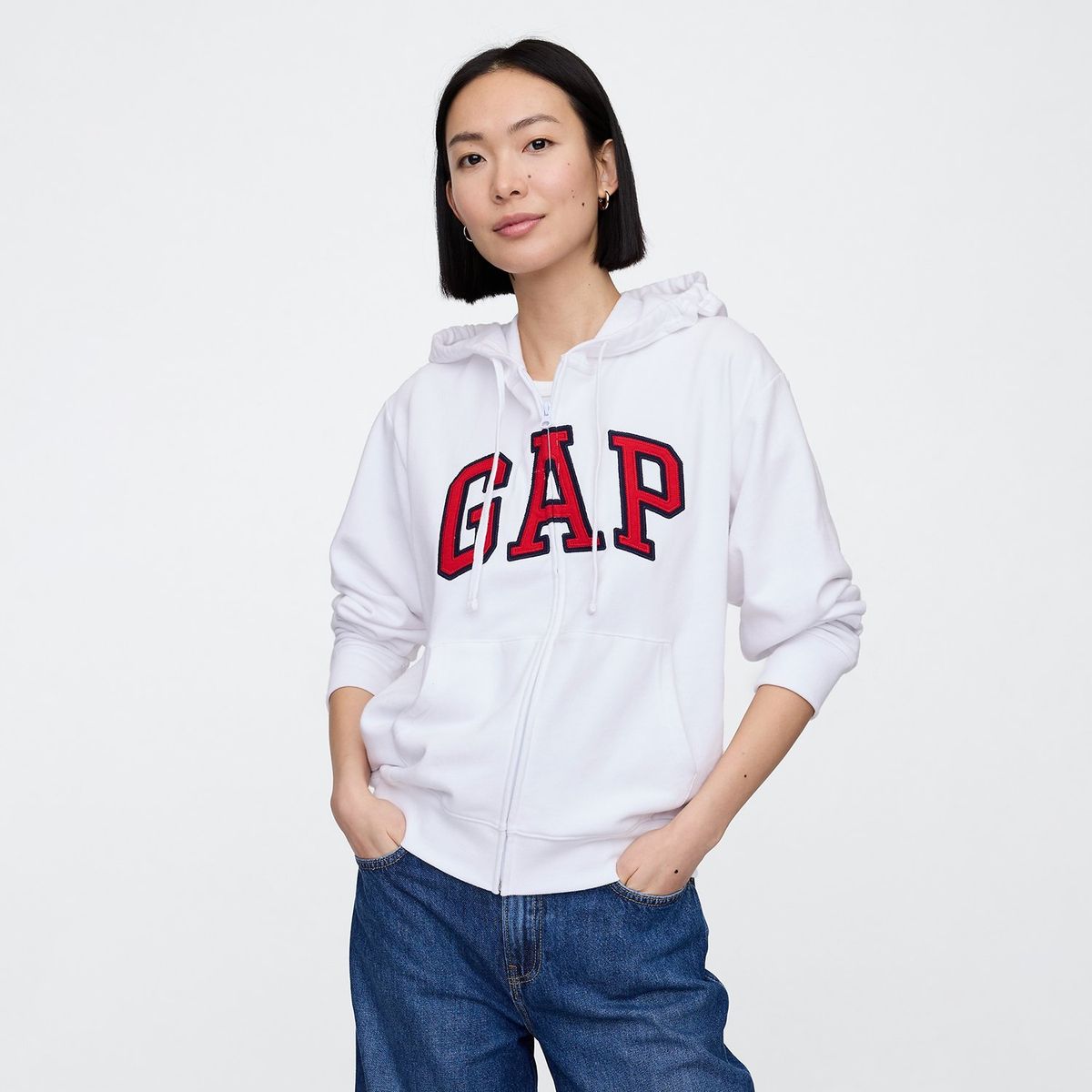 GAP - Hoodie Mujer con Logo de Algodón GAP