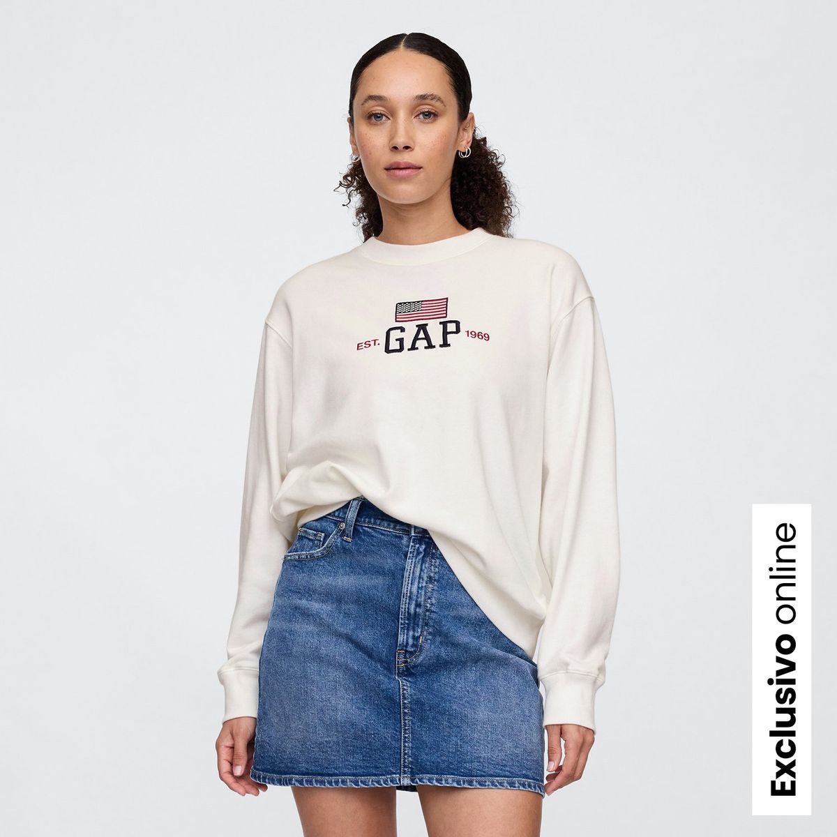 GAP - Saco Mujer con Estampado de Algodón Gap