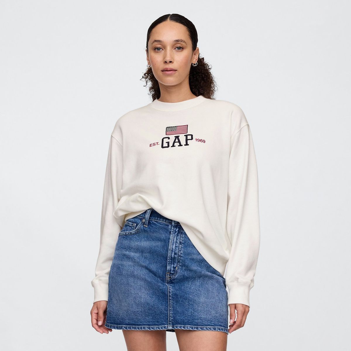 GAP - Saco Mujer con Estampado de Algodón Gap