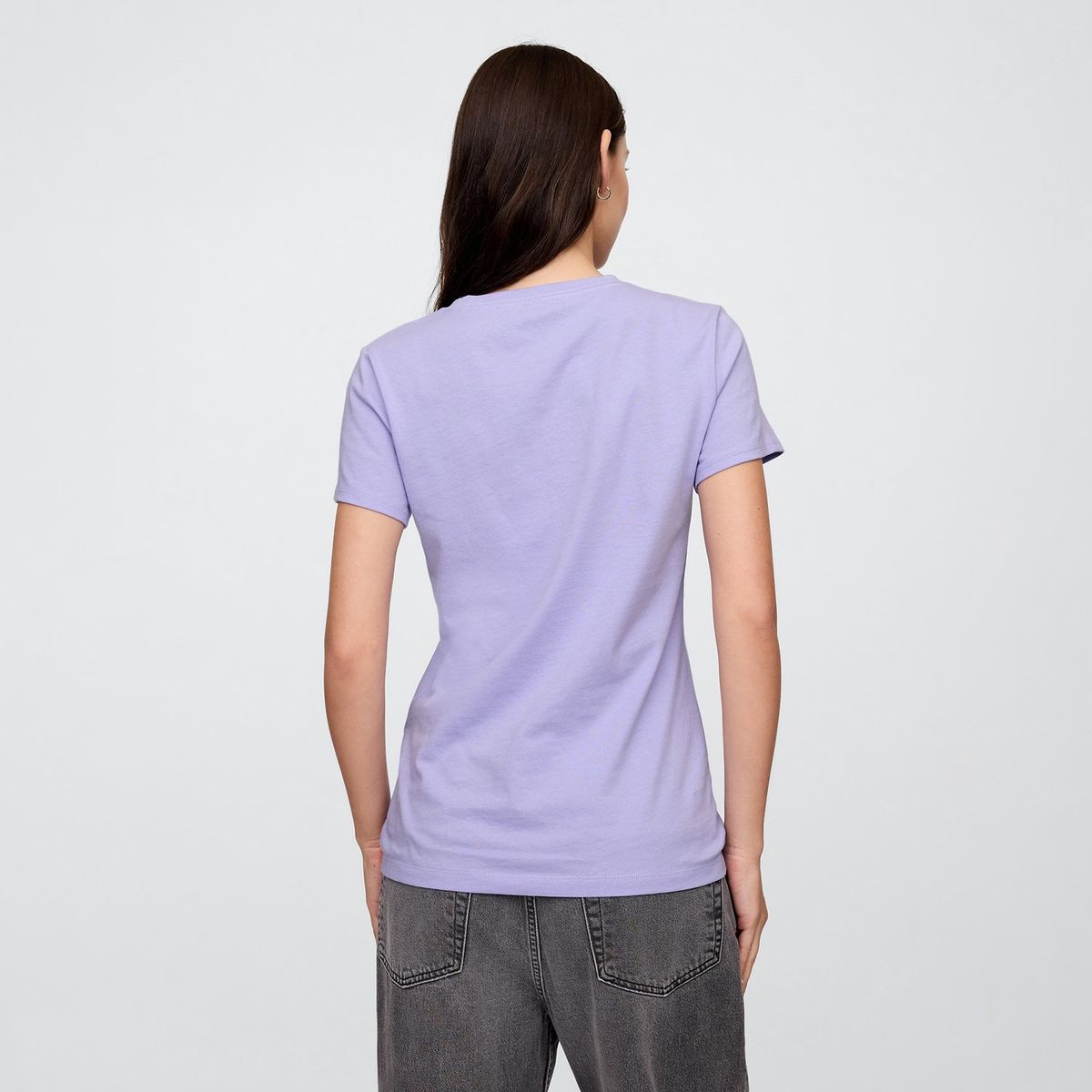 GAP - Camiseta Mujer con Logo Manga corta de Algodón GAP