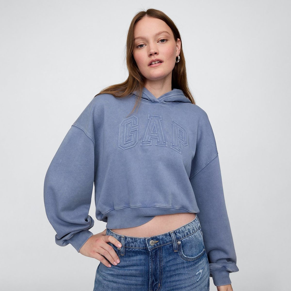 GAP - Hoodie Mujer con Logo de Algodón Gap