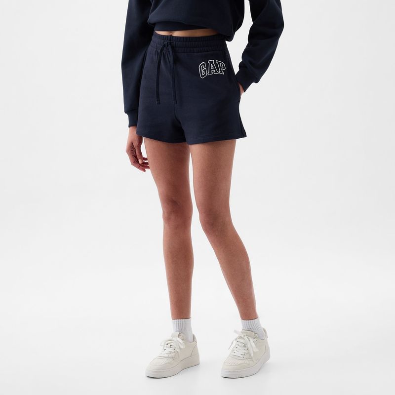 GAP - Short Mujer Tiro alto con Logo de Algodón Gap