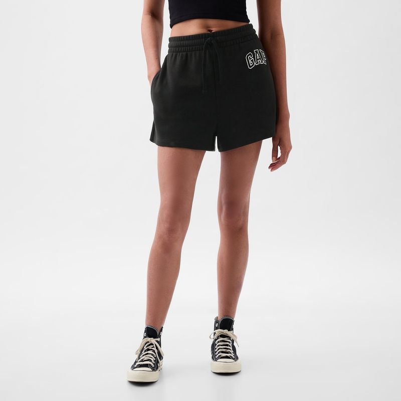 GAP - Short Mujer Tiro alto con Logo de Algodón Gap