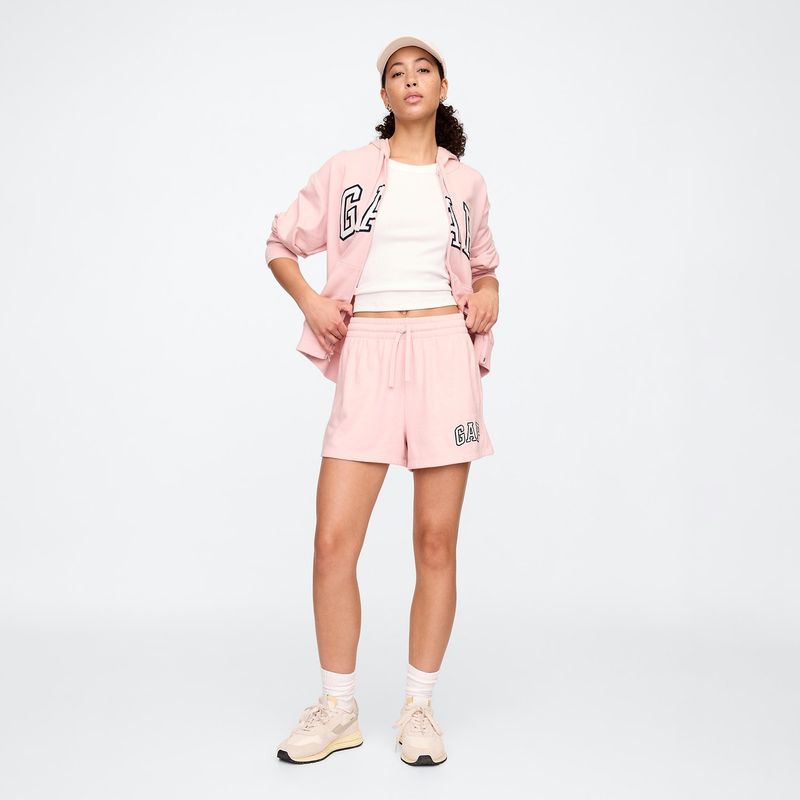GAP - Short Mujer Tiro alto con Logo de Algodón Gap