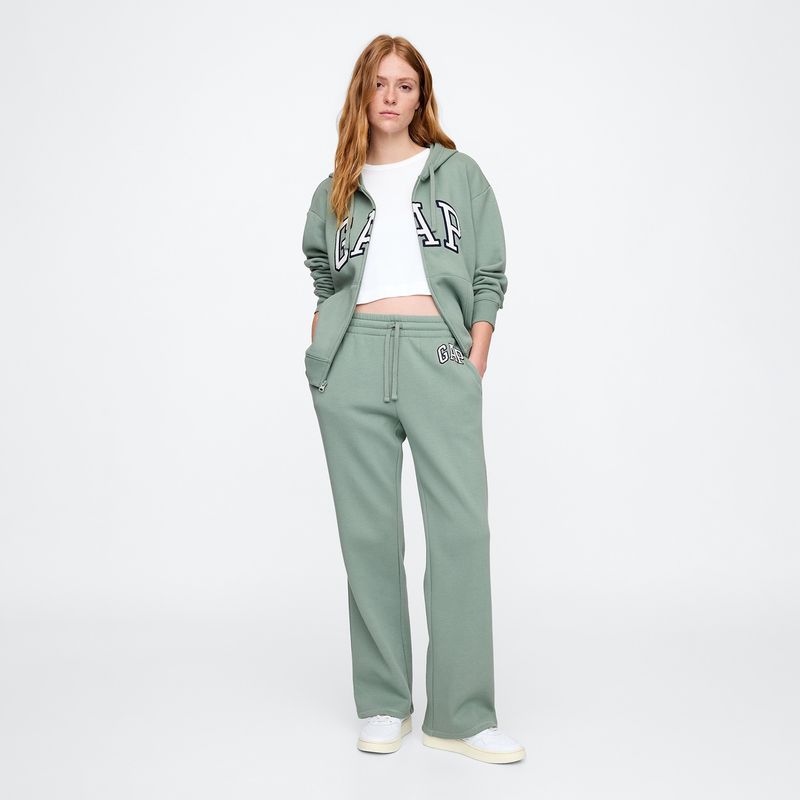 GAP - Pantalón para Mujer Tiro medio Logo GAP
