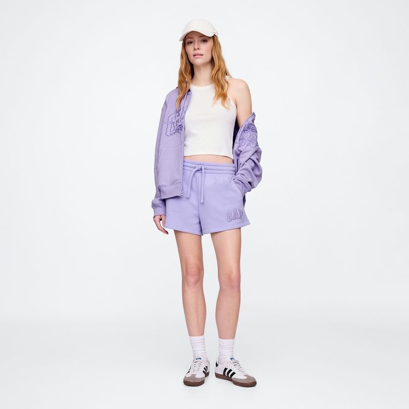 GAP - Short Mujer Tiro alto con Logo de Algodón GAP