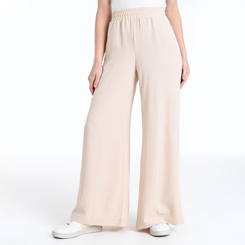 BASEMENT - Pantalón Wide leg Mujer Tiro medio Basement