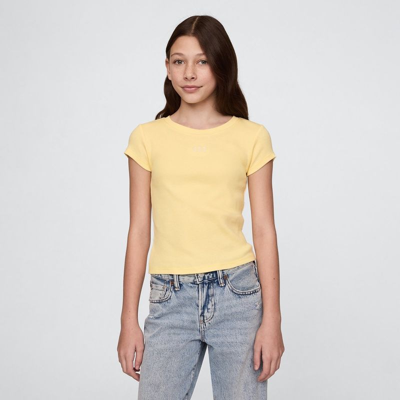 GAP - Camiseta Niña Con Logo Manga corta Algodón GAP