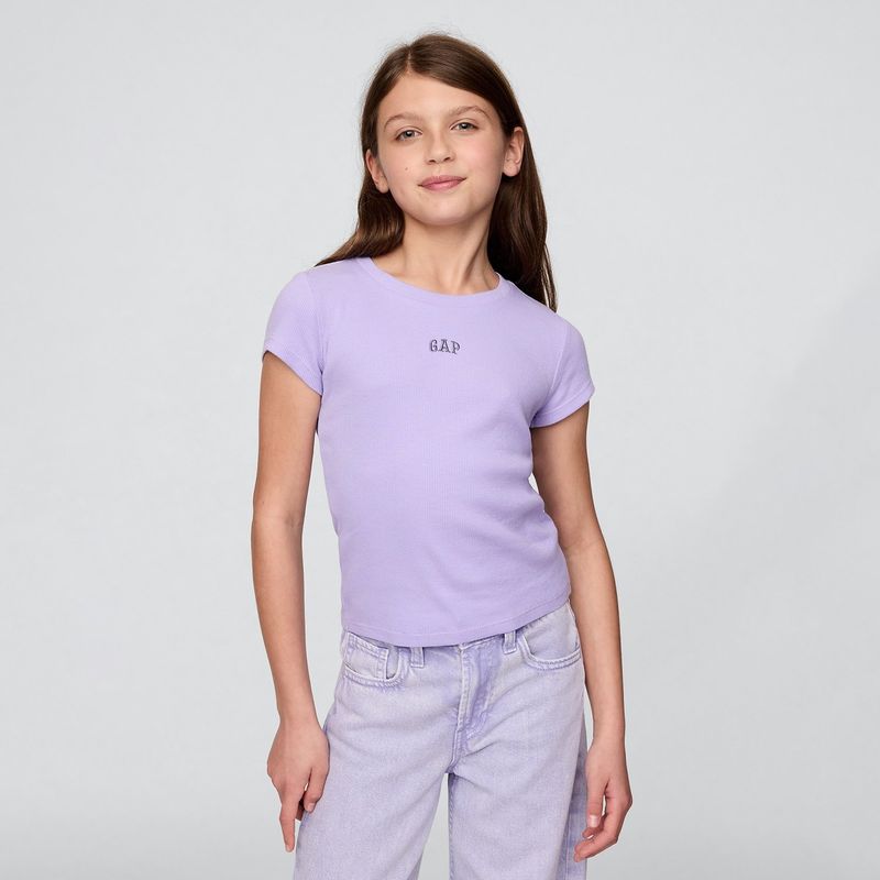 GAP - Camiseta Niña Con Logo Manga corta Algodón GAP