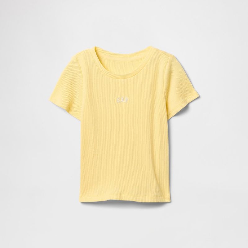 GAP - Camiseta Bebé niña con Logo Manga corta Algodón GAP