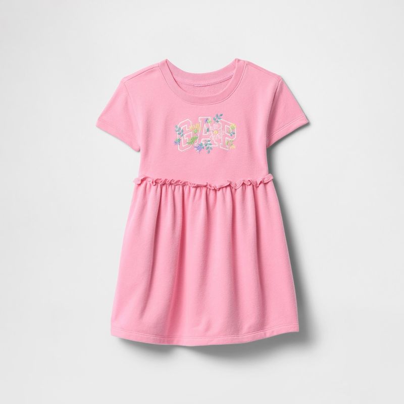 GAP - Vestido Bebé niña  Con Logo  Manga corta Algodón GAP