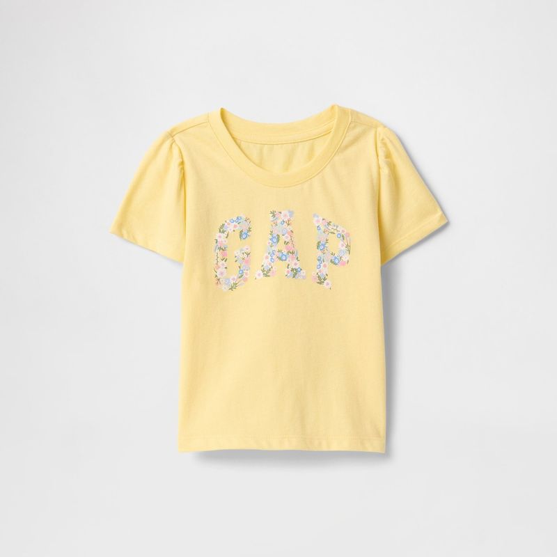GAP - Camiseta Bebé niña  Con Logo  Manga corta Algodón GAP