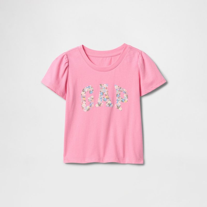 GAP - Camiseta Bebé niña  Con Logo  Manga corta Algodón GAP