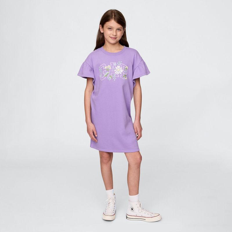 GAP - Vestido Niña  Con Logo  Manga corta Algodón GAP