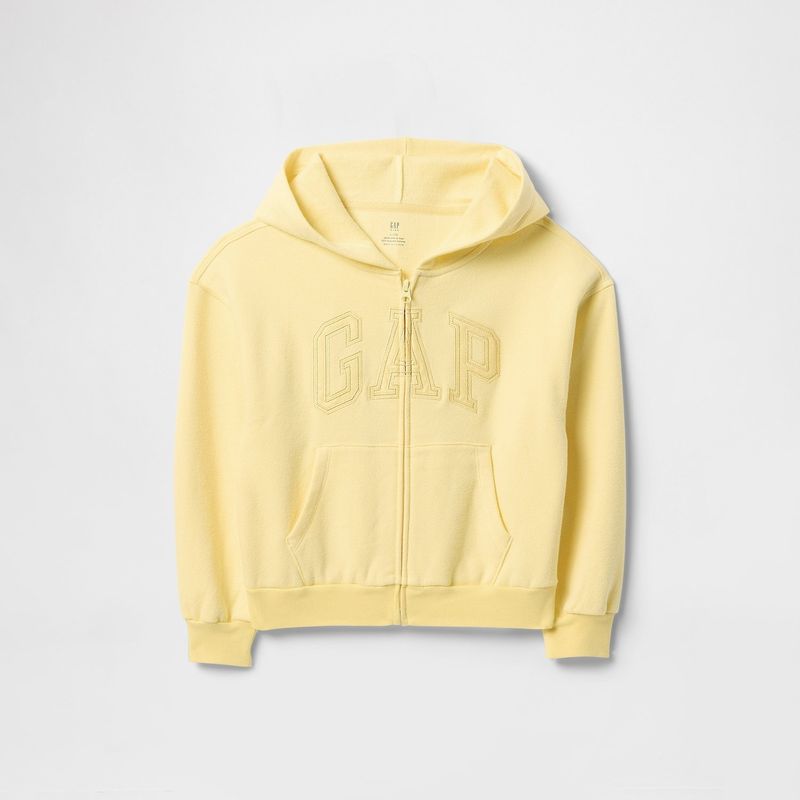 Chaquetas Sudadera Gap Amarilla Mujer Saco Niña Con Logo Manga