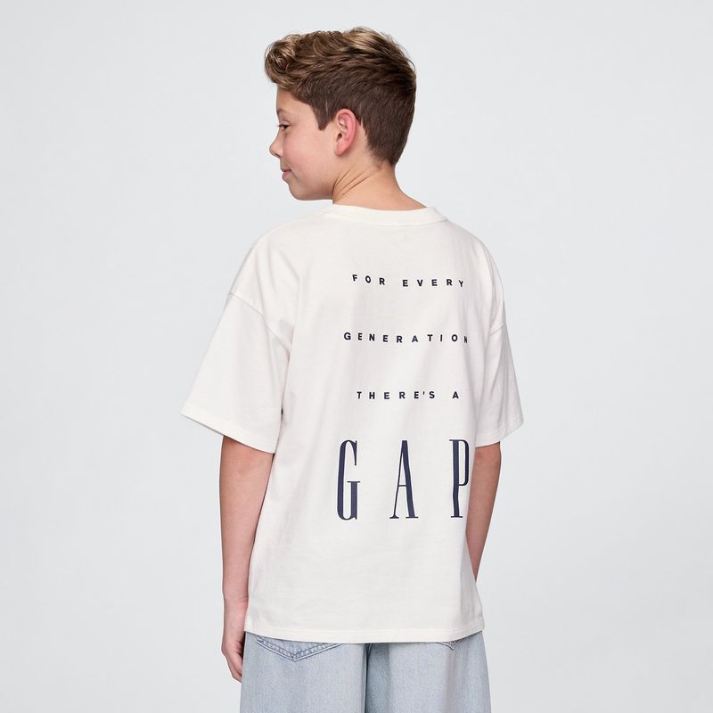 GAP - Camiseta Niño  con Logo  Manga corta Algodón GAP