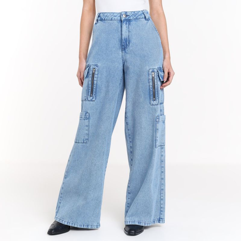 MOSSIMO - Jean Mujer Tiro alto Mossimo