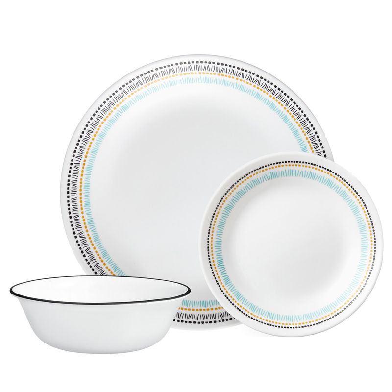 CORELLE - Vajilla Corelle: Paloma 4 puestos 12 piezas