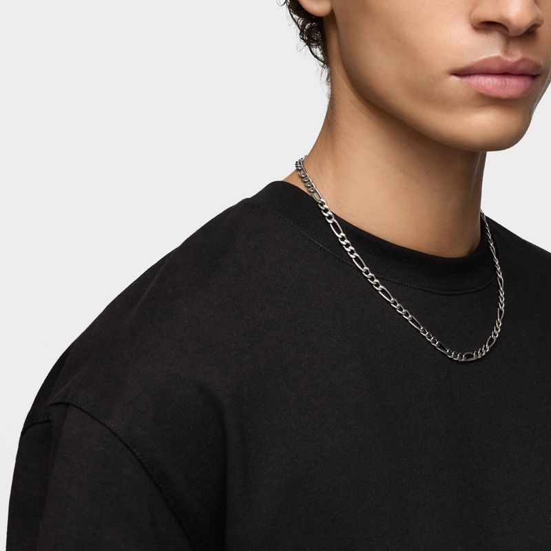 Collar corto cadena barbada de plata envejecida TOUS Man TOUS