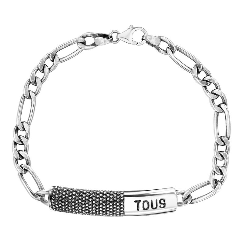 TOUS - Pulsera cadena de plata envejecida TOUS Man