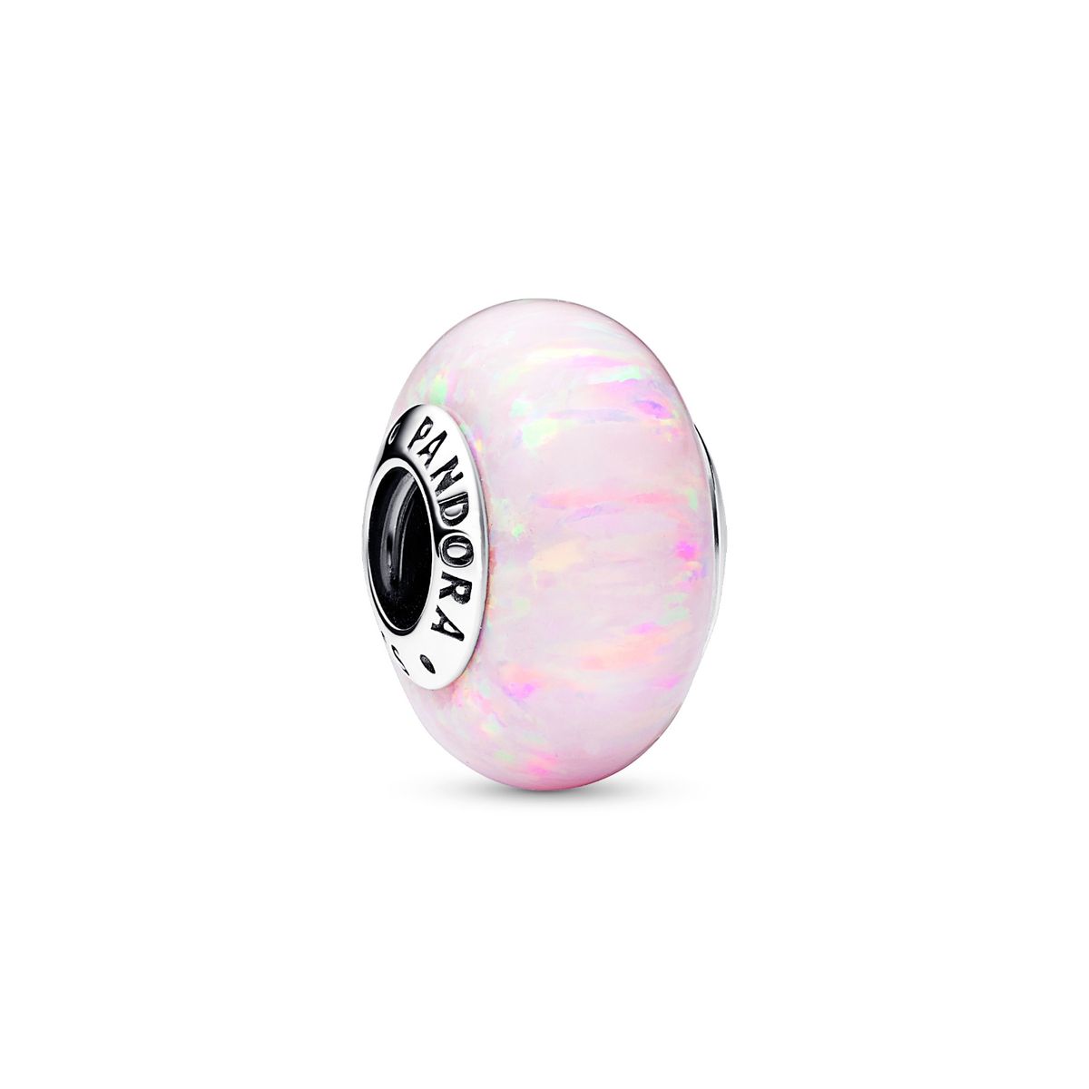 PANDORA - Charm Pandora Rosa Opalescente Plata Esterlina