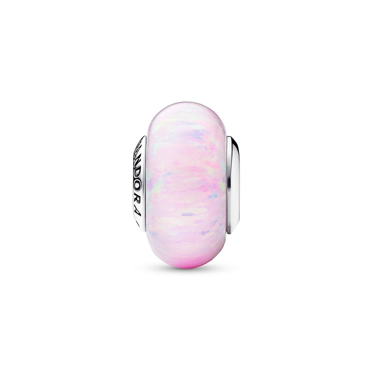PANDORA - Charm Pandora Rosa Opalescente Plata Esterlina