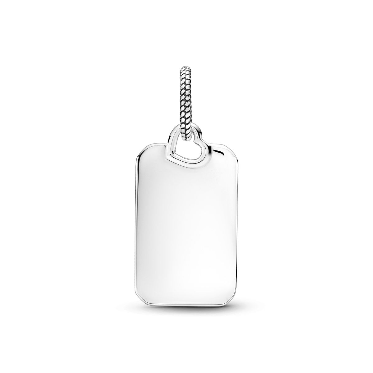 PANDORA - Colgante Pandora Etiqueta Rectangular Para Grabar Plata Esterlina