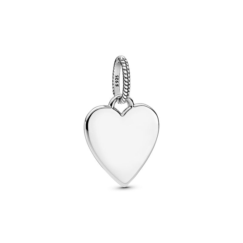 PANDORA - Colgante Pandora Etiqueta Corazón para Grabar Plata Esterlina