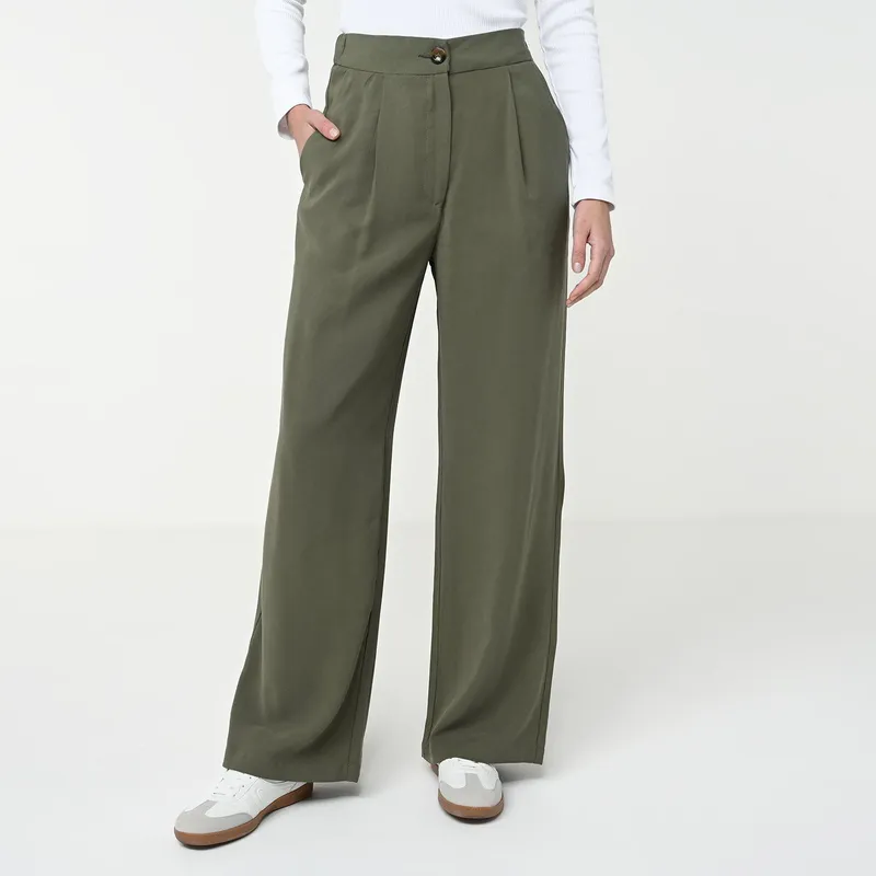 BASEMENT - Pantalón Culotte Mujer Tiro alto Basement