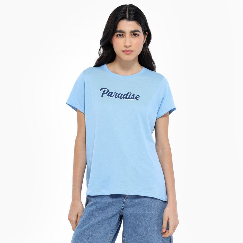 SYBILLA - Camiseta Mujer Manga corta de Algodón Sybilla
