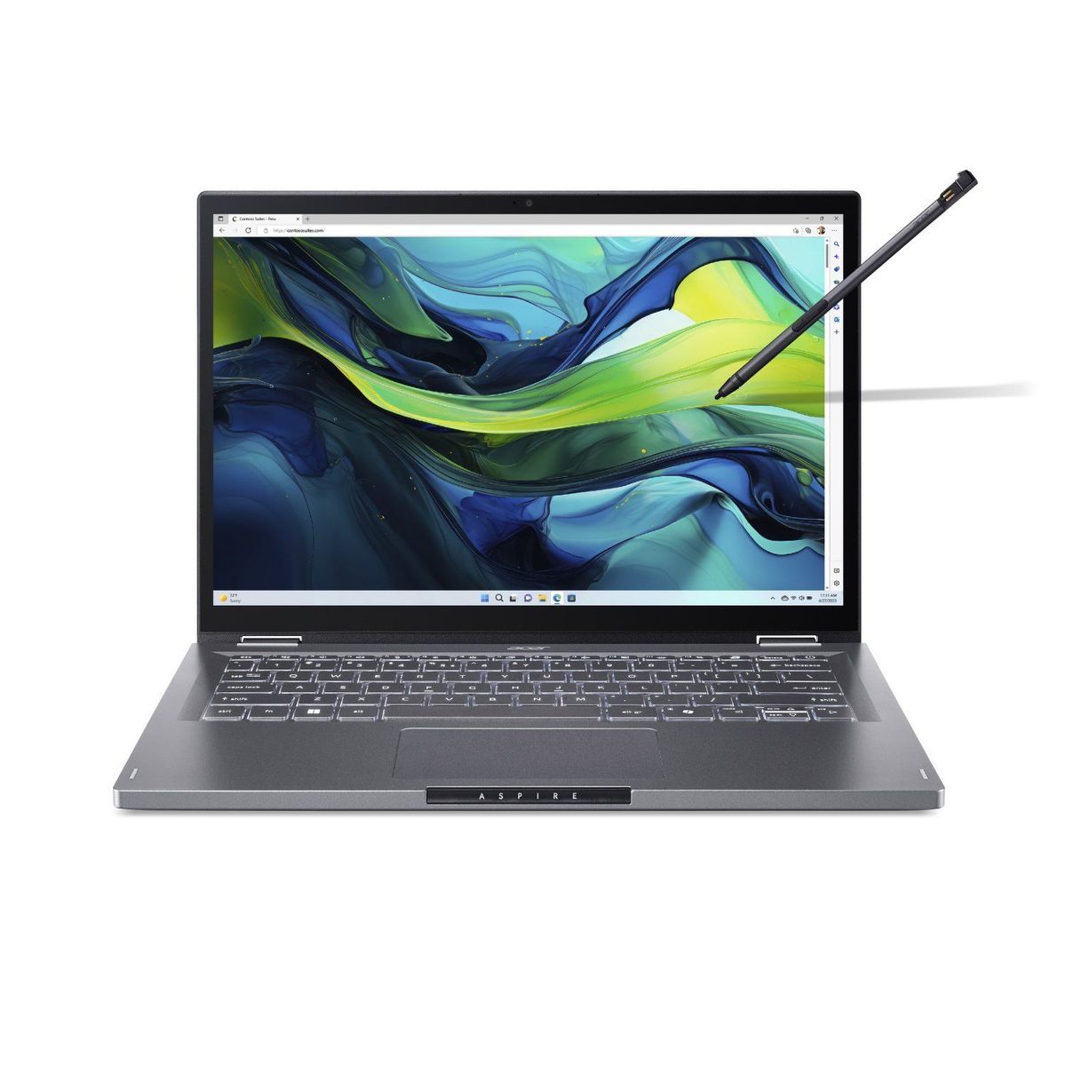 ACER - Portátil 2 en 1 Aspire Spin Acer | Intel Core 3 | 8GB de RAM | 512GB SSD de Almacenamiento | Windows 11 | Pantalla 14 pulgadas | ASP14-51MTN-39CV | Computador portátil 2 en 1