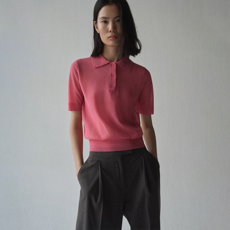 MANGO - Saco Mujer de Algodón MANGO