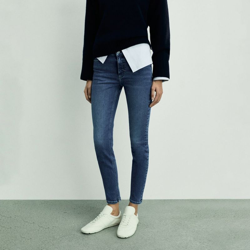 MANGO - Jean Skinny Mujer Tiro medio MANGO