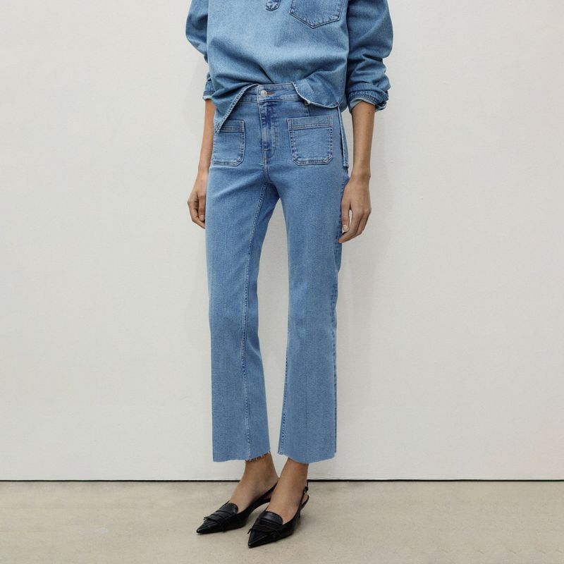 MANGO - Jean Flare de Algodón Mango