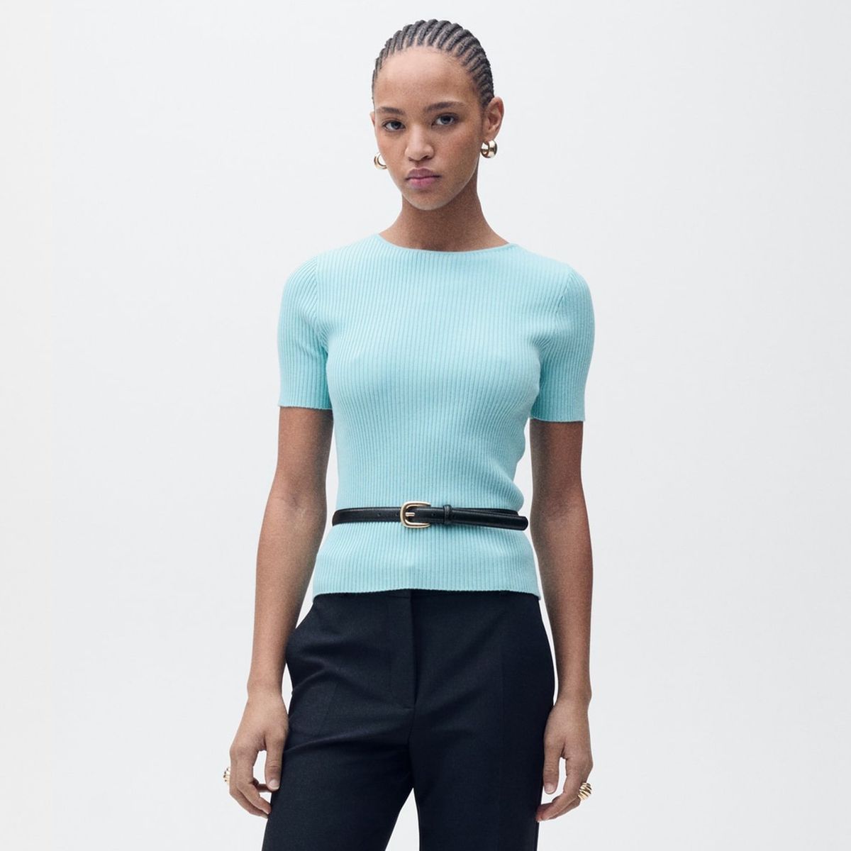 MANGO - Saco Mujer Tejido MANGO