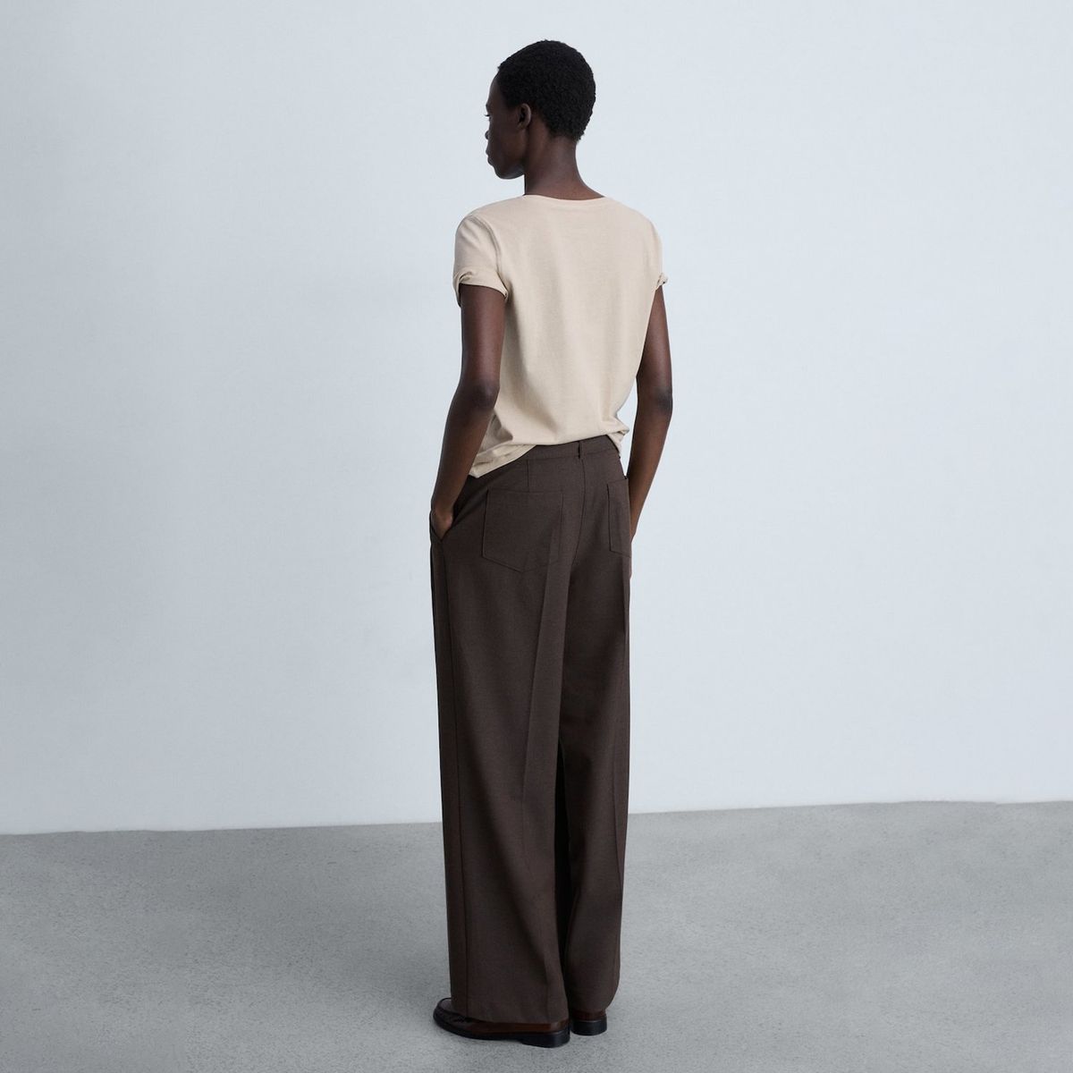 MANGO - Camiseta Mujer Manga corta de Algodón MANGO