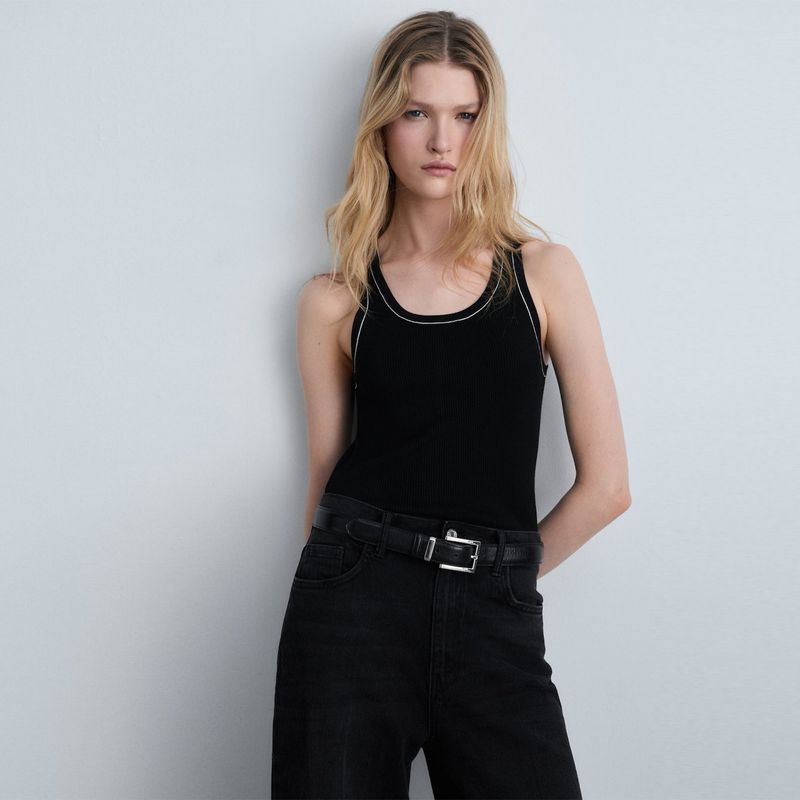 MANGO - Top esqueleto Mujer Sin mangas MANGO
