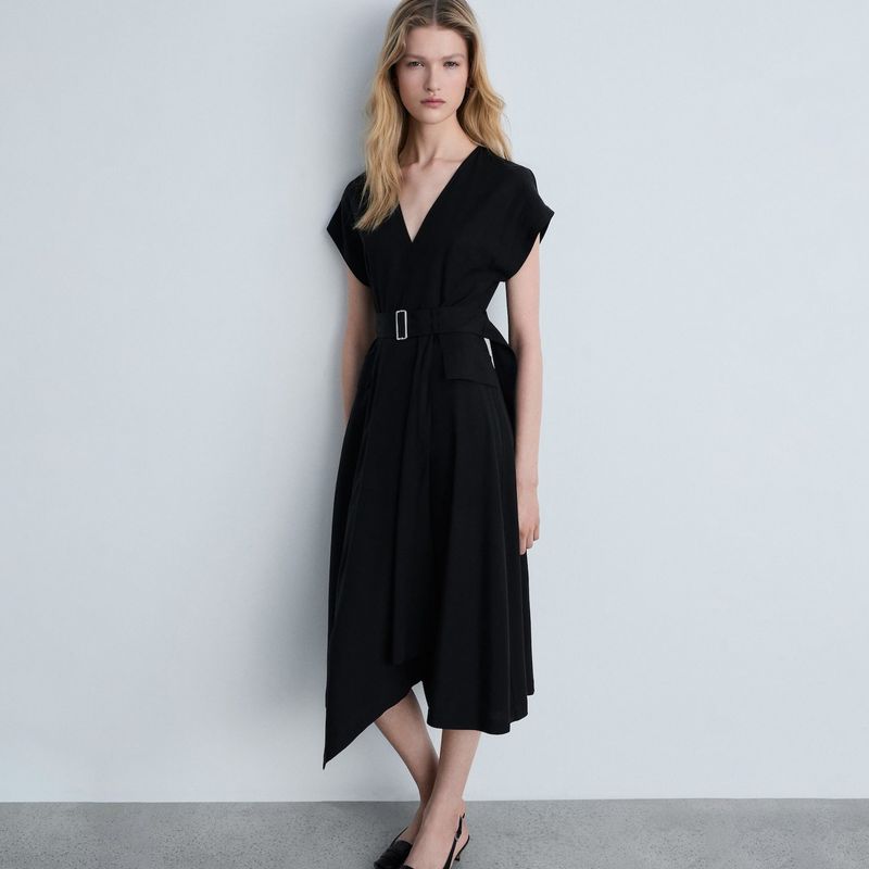 MANGO - Vestido Mujer Medio Mango