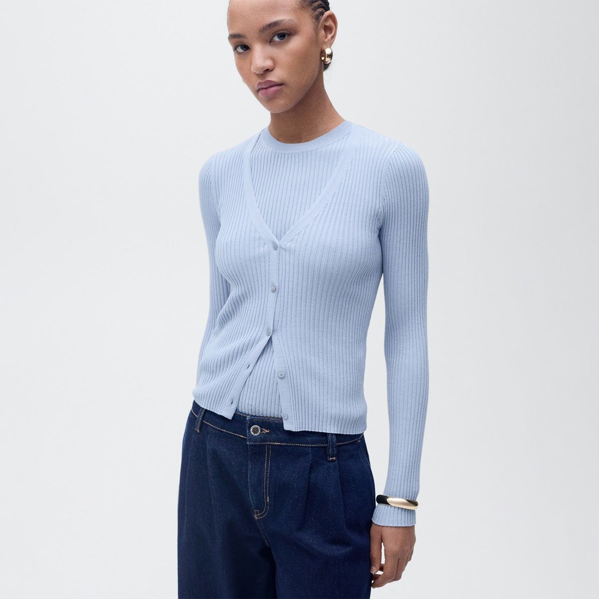 MANGO - Cardigan Mujer Tejido MANGO