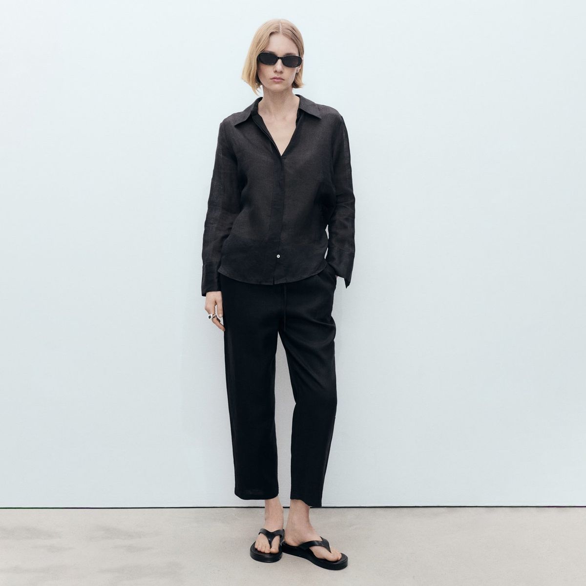 MANGO - Pantalón de Lino Mango