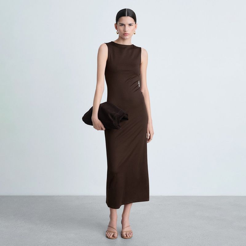 MANGO - Vestido Mujer Largo MANGO