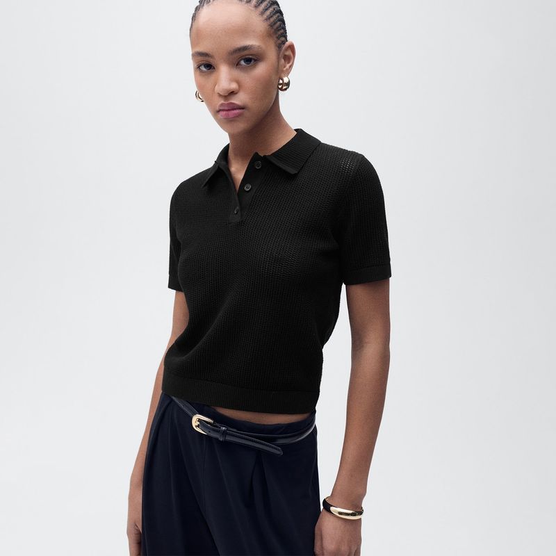 MANGO - Saco Mujer Tejido MANGO