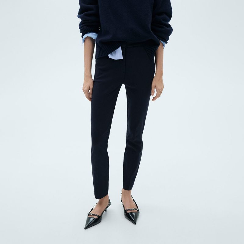 MANGO - Pantalón Skinny Mujer Tiro medio MANGO
