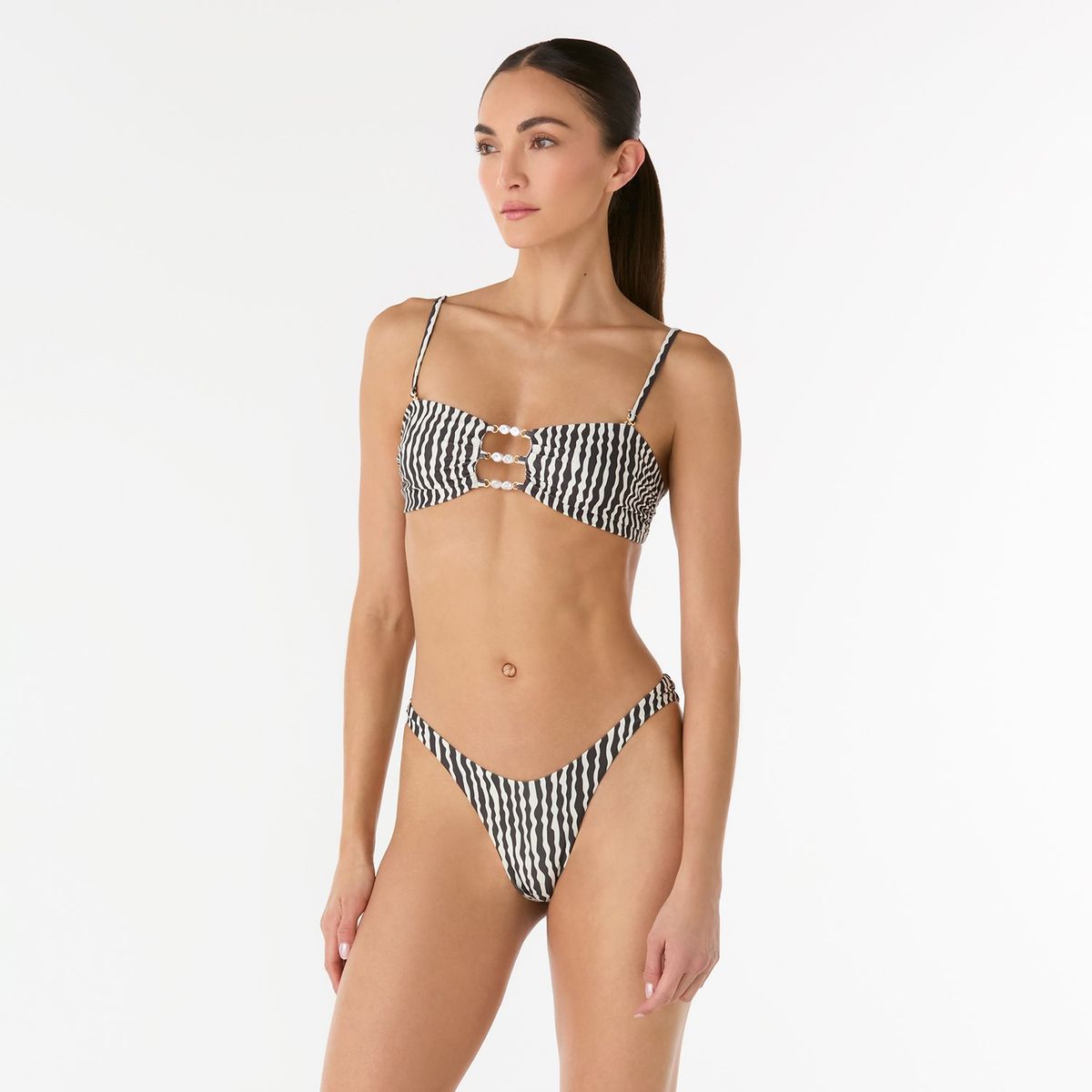 PALMACEA SWIMWEAR - Panty vestido de baño Inti Nilo pierna alta corte en V Palmacea Swimwear