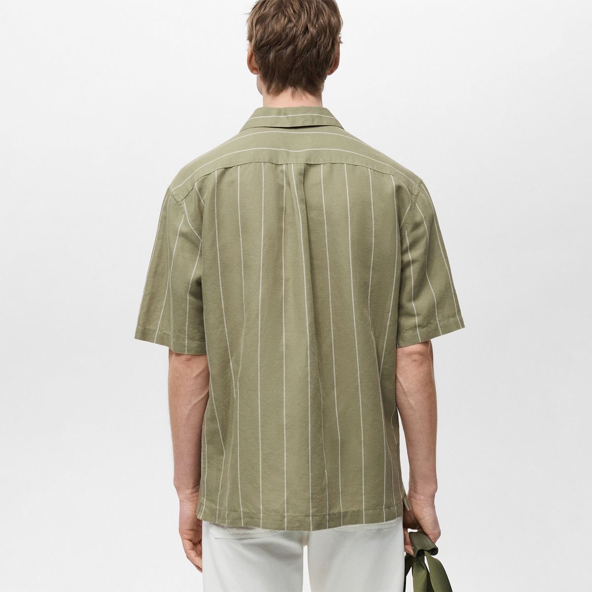 MANGO - Camisa Hombre Manga corta Recto Mango