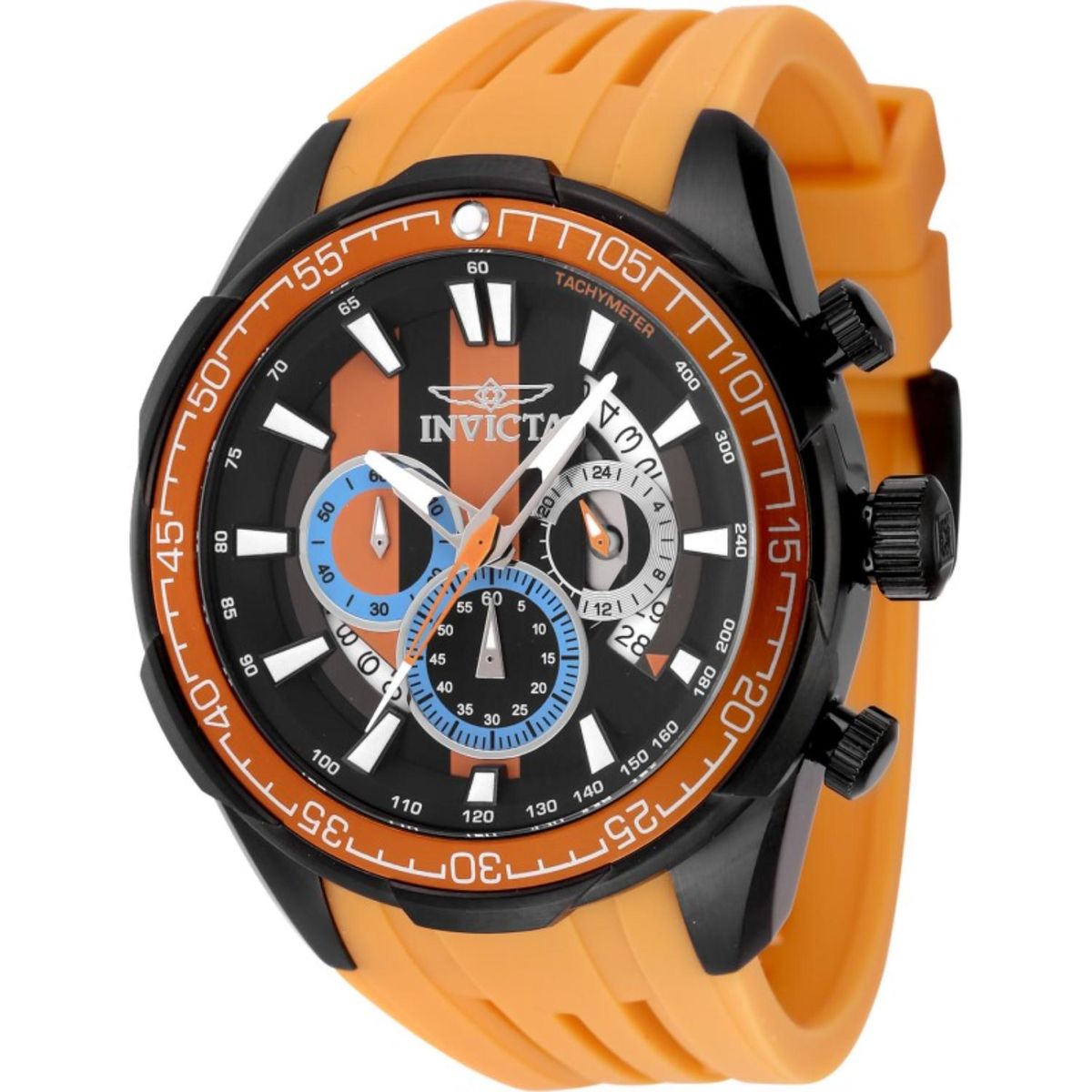 INVICTA - Reloj Invicta Hombre Invicta Racing. Reloj Silicona Naranja