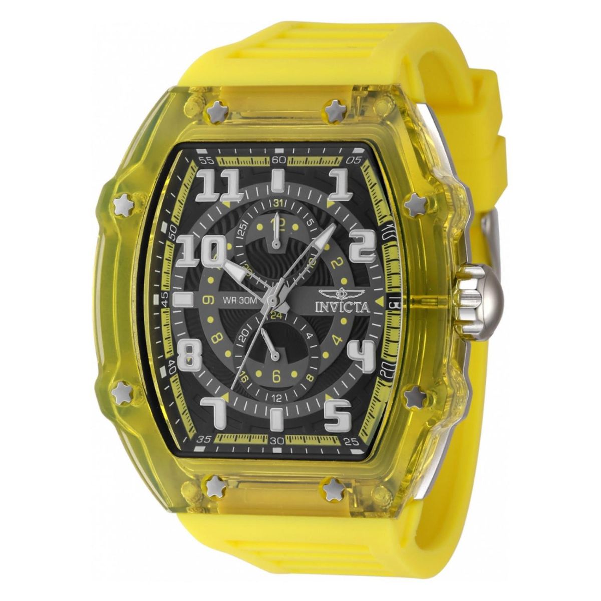 INVICTA - Reloj Invicta Hombre Invicta Racing. Reloj Silicona Amarillo